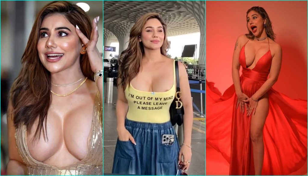 Most Popular Indian Actress and Model Kangana Sharma Accidental Nipslip at Airport Full Interview