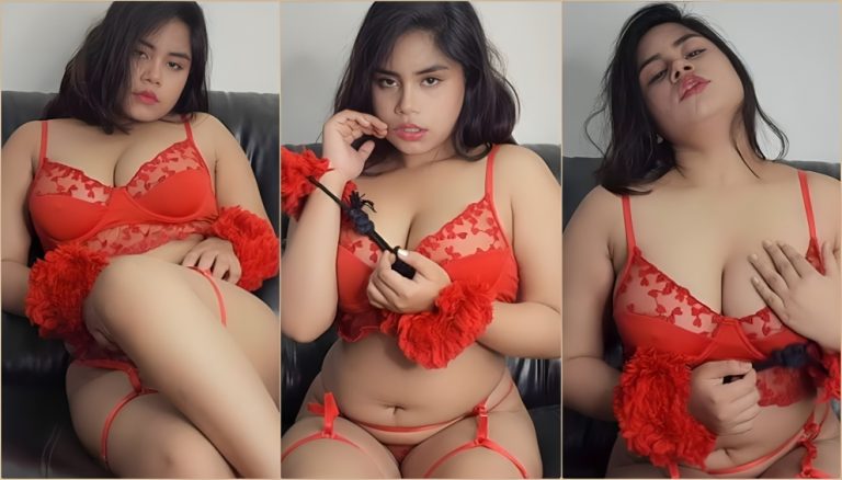 Indian Model Amesha Giving Blowjob and Red Bikini Teasing App Content