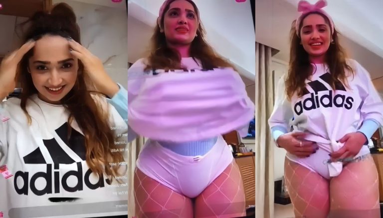 Aditi Mistry Nude in Blue Top Live in Hd Part 1