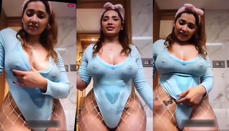 Aditi Mistry Nude in Blue Top Live in Hd Part 6